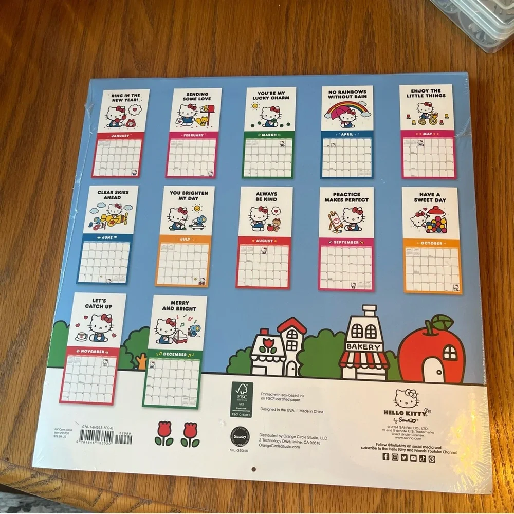NWT Sanrio Hello Kitty 2025 Calendar